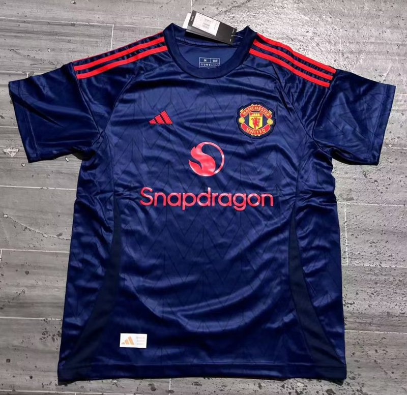 AAA Quality Manchester Utd 24/25 Away Navy Blue Leaked Jersey